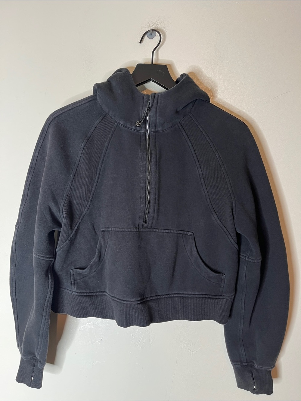 Lululemon Oversized Half Zip Hoodie Cropped Size XS / S Womens
